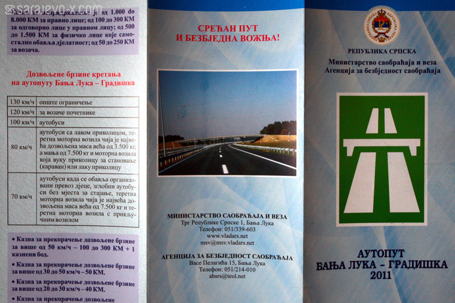 blusrcu.ba-Upute za 21. vijek Vlada RS uči građane šta je to autoput i kako ga koristiti